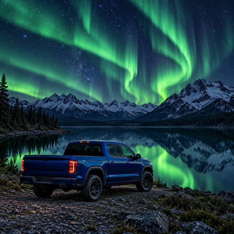 Fondos de pantalla de camionetas lago y aurora