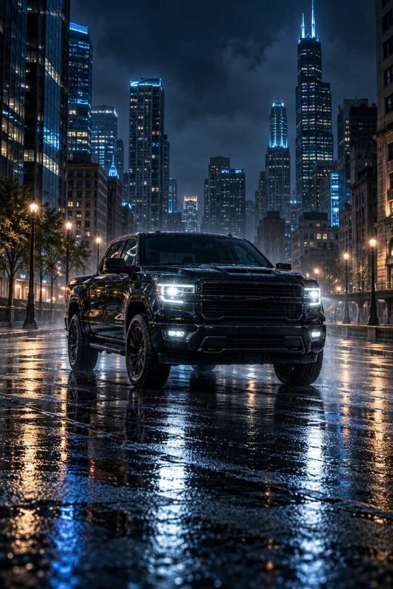 Fondos de pantalla de camionetas negra lluvia