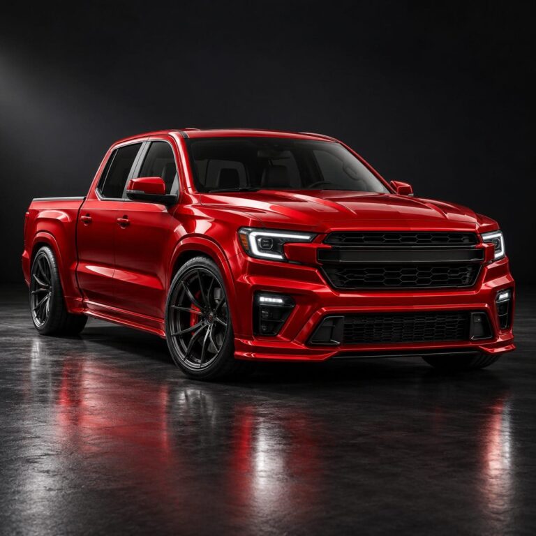 Fondos de pantalla de camionetas roja en estudio