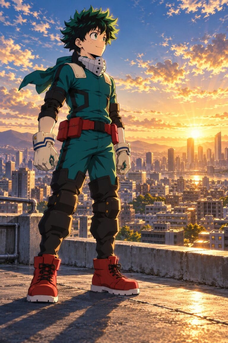 Fondos de pantalla de deku azotea al amanecer
