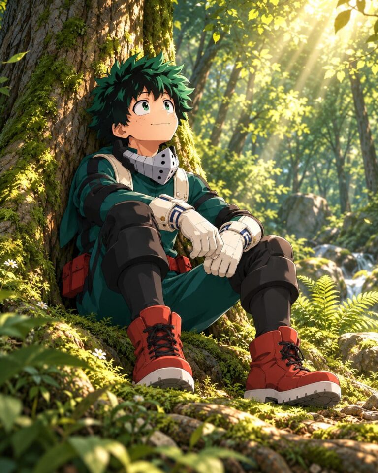 Fondos de pantalla de deku descanso en bosque