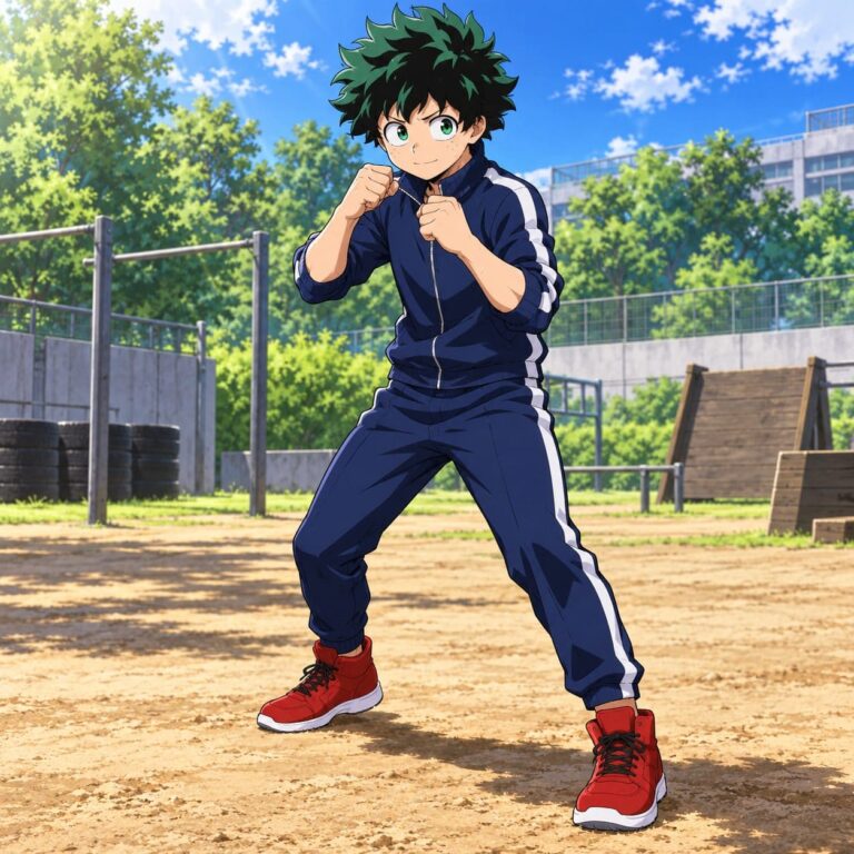 Fondos de pantalla de deku entrenamiento al sol