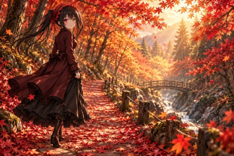 Fondos de pantalla de kurumi bosque otonal