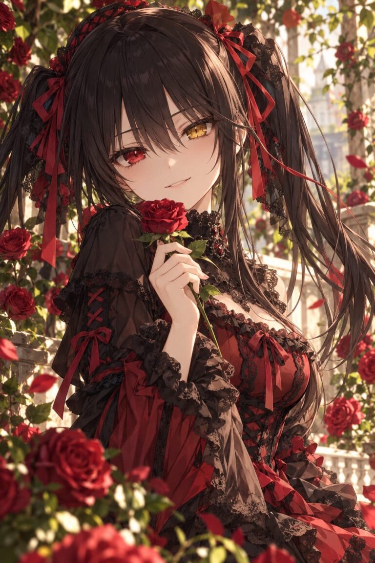 Fondos de pantalla de kurumi jardin de rosas