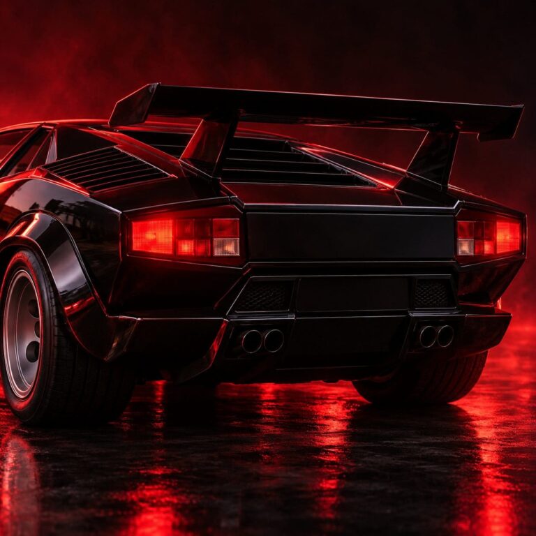 Fondos de pantalla de lamborghini countach detalle trasero
