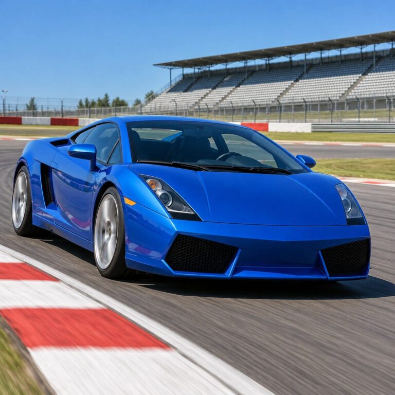 Fondos de pantalla de lamborghini gallardo azul circuito
