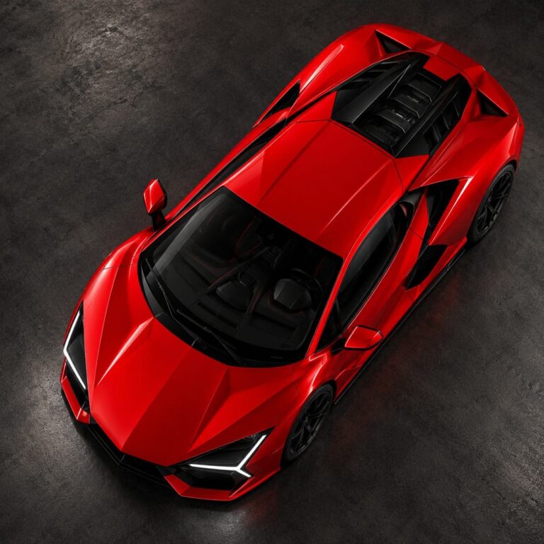 Fondos de pantalla de lamborghini revuelto rojo cenital