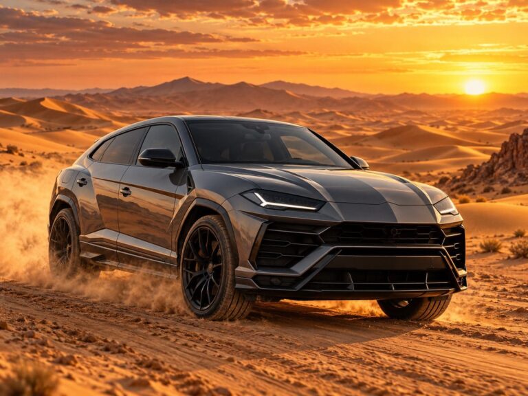 Fondos de pantalla de lamborghini urus gris desierto