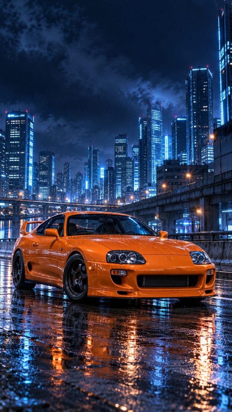 Fondos de pantalla de supra mk4 naranja tokio