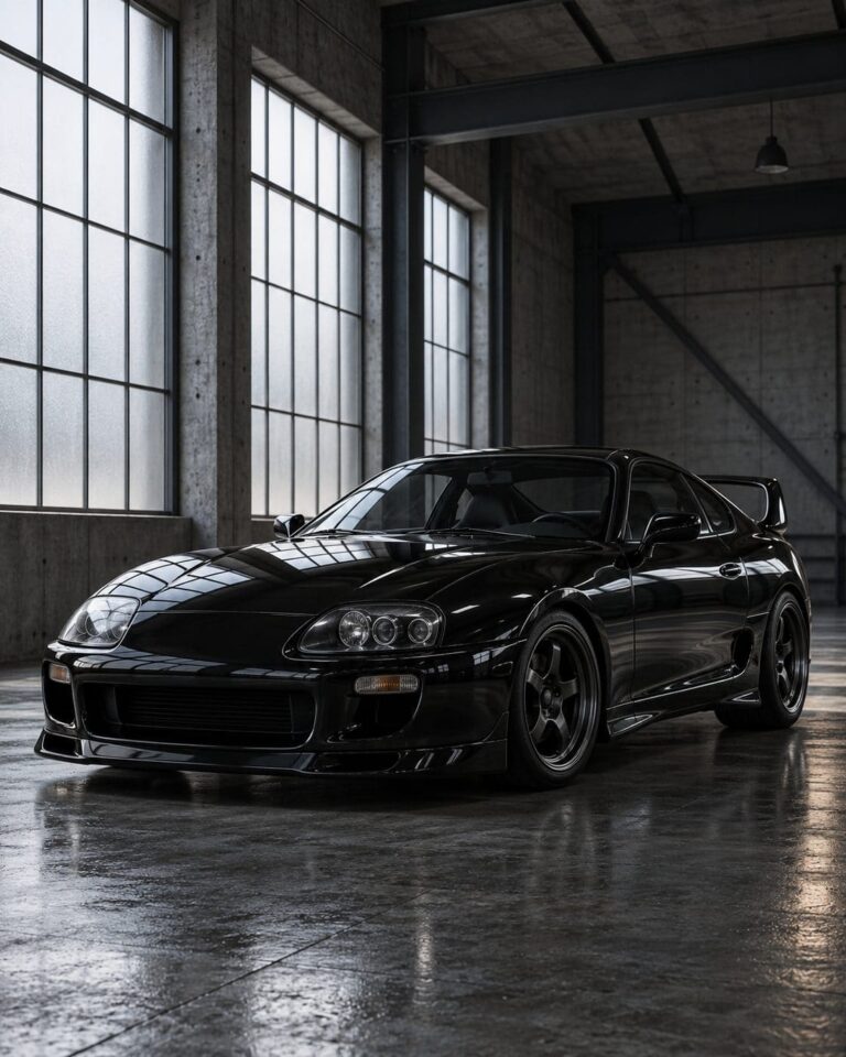 Fondos de pantalla de supra mk4 negro garaje
