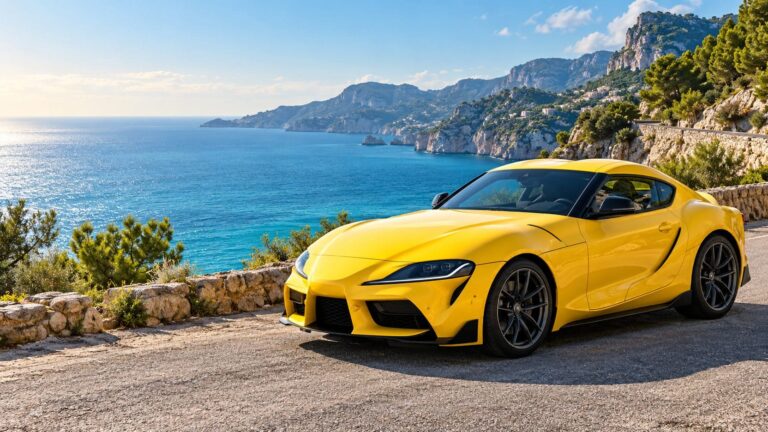 Fondos de pantalla de supra mk5 amarillo costa