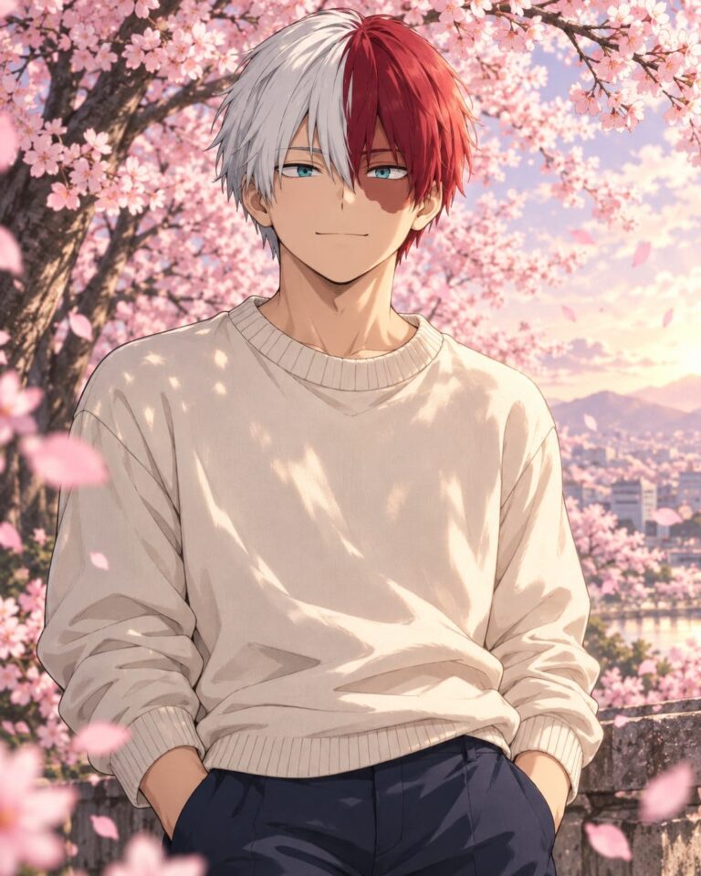 Fondos de pantalla de todoroki cerezos en flor