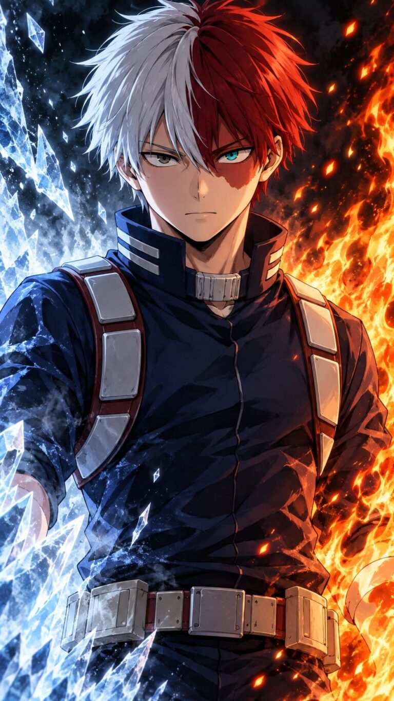 Fondos de pantalla de todoroki hielo y fuego