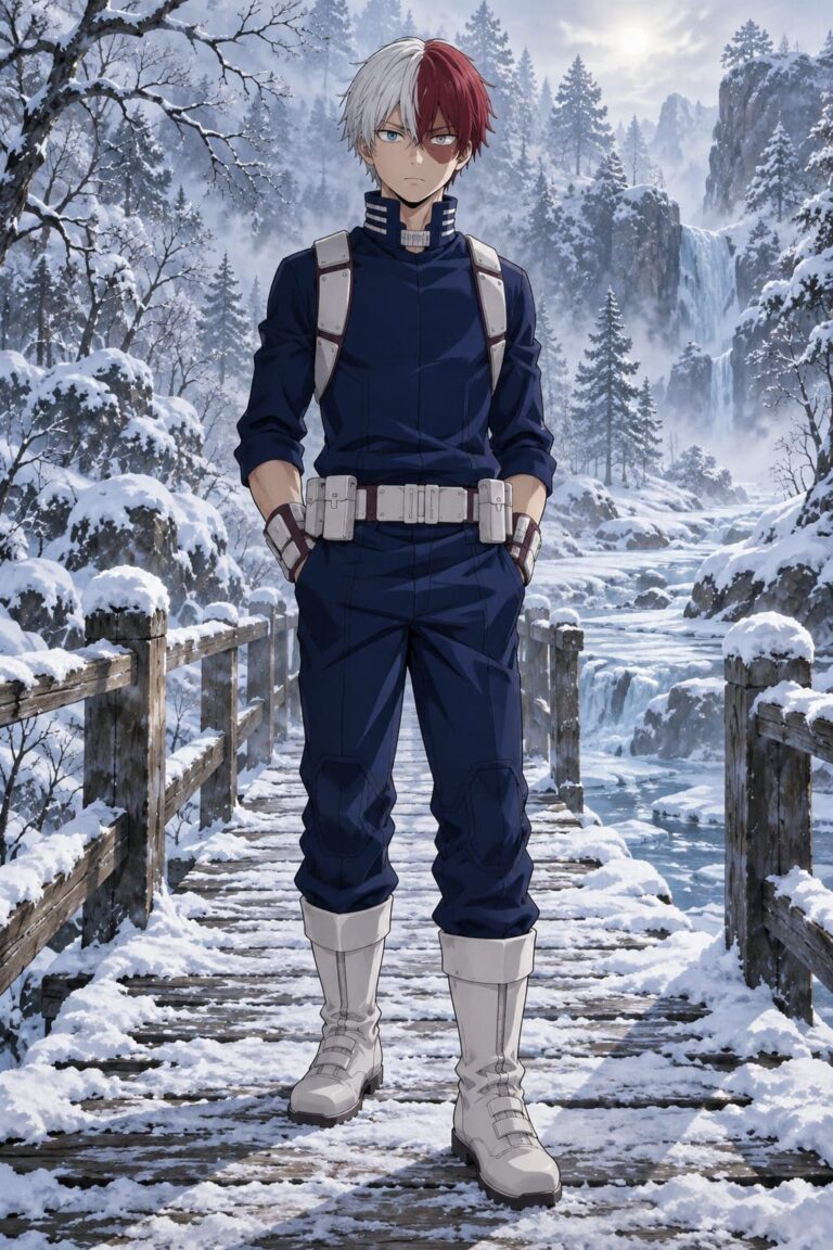 Fondos de pantalla de todoroki puente nevado