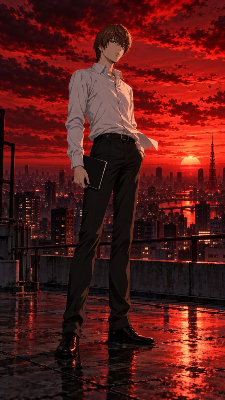 Fondos de pantalla death note light azotea