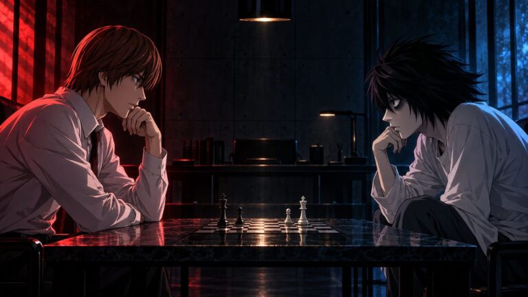 Fondos de pantalla death note light l ajedrez