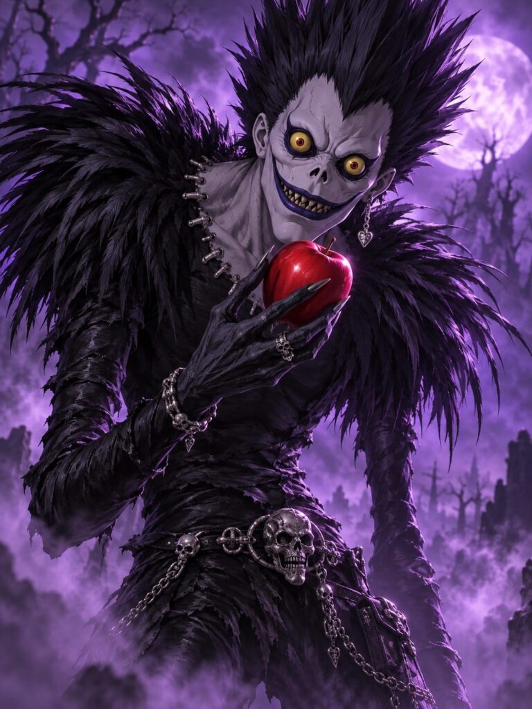 Fondos de pantalla death note ryuk manzana