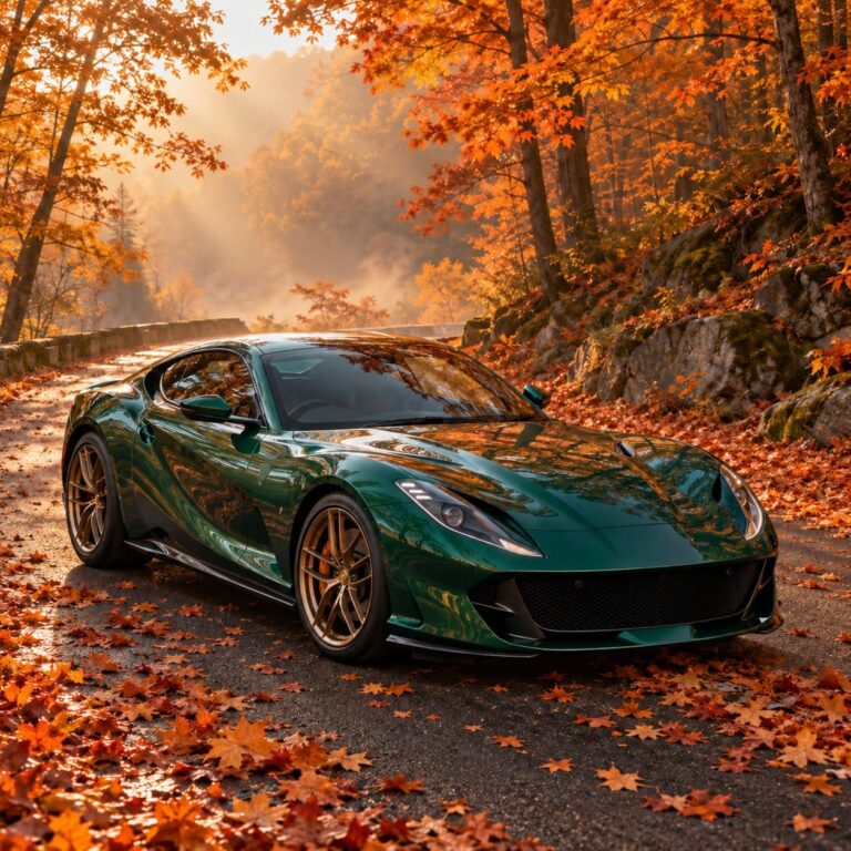Fondos de pantalla ferrari 812 verde otono