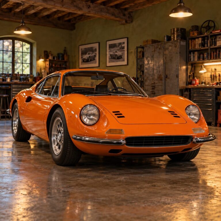 Fondos de pantalla ferrari dino naranja garaje