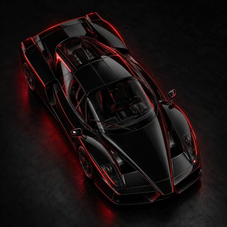 Fondos de pantalla ferrari enzo negro estudio