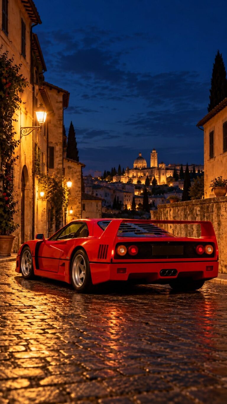 Fondos de pantalla ferrari f40 noche italiana