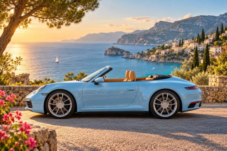 Fondos de pantalla porsche 911 cabriolet costa mediterranea