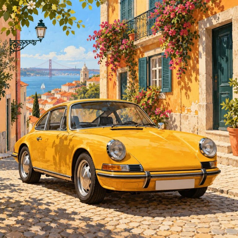 Fondos de pantalla porsche 911 retro ilustrado