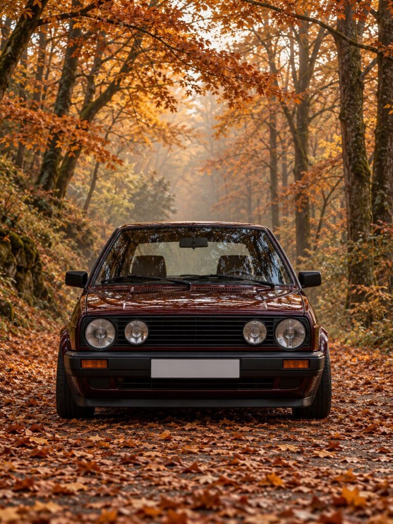 Fondos de pantalla volkswagen golf clasico otono