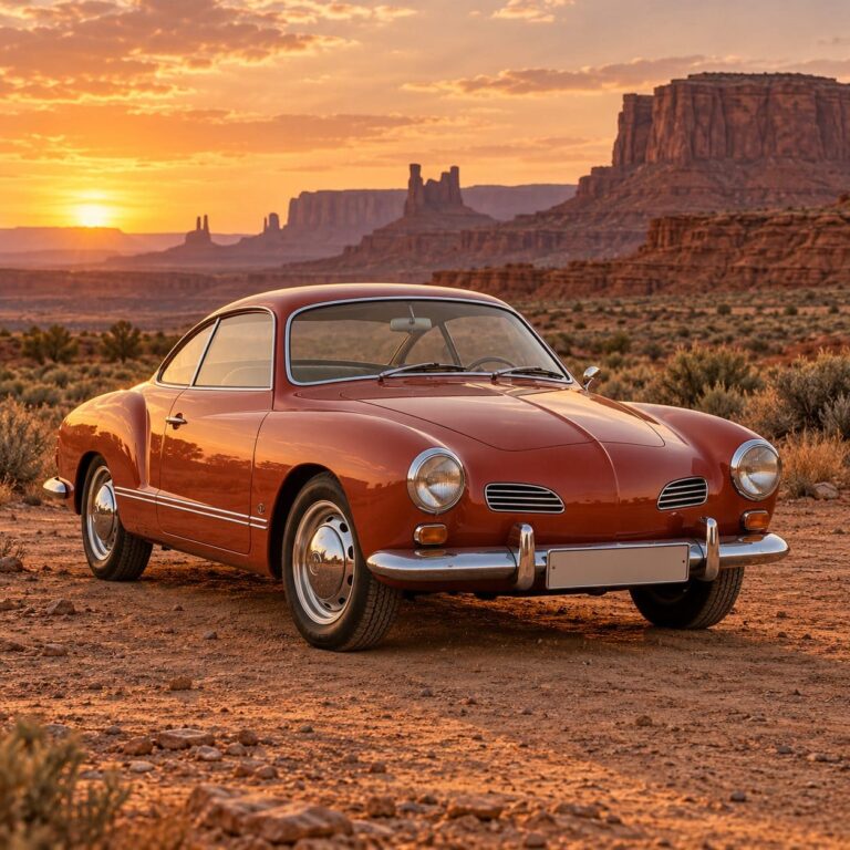 Fondos de pantalla volkswagen karmann ghia desierto