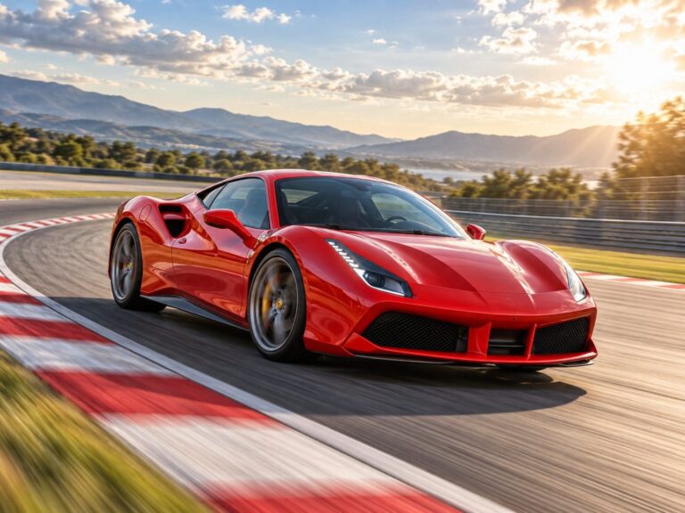 Fondos ferrari 488 rojo circuito