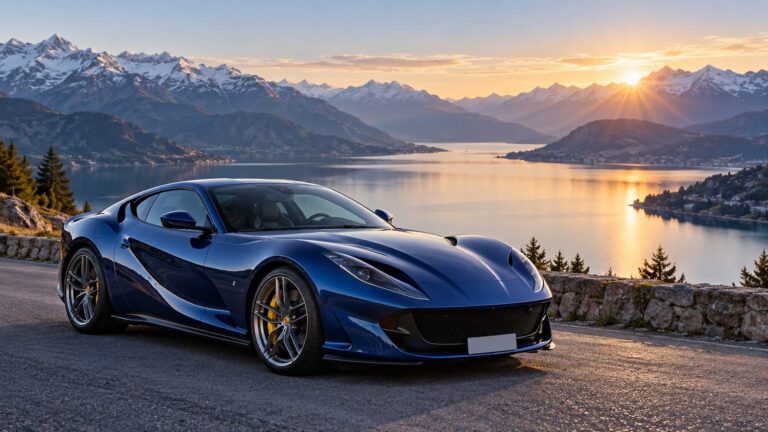 Fondos ferrari 812 azul lago