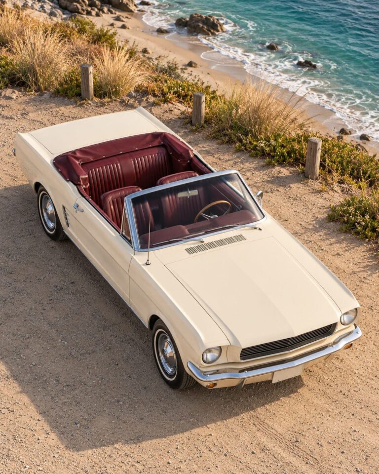 Mustang fondo de pantalla descapotable crema playa