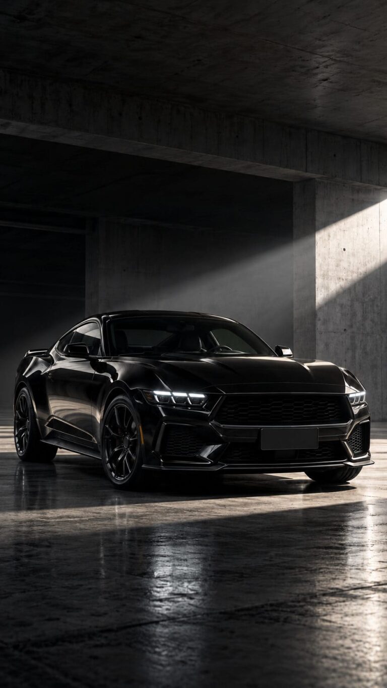 Mustang fondo de pantalla negro garaje