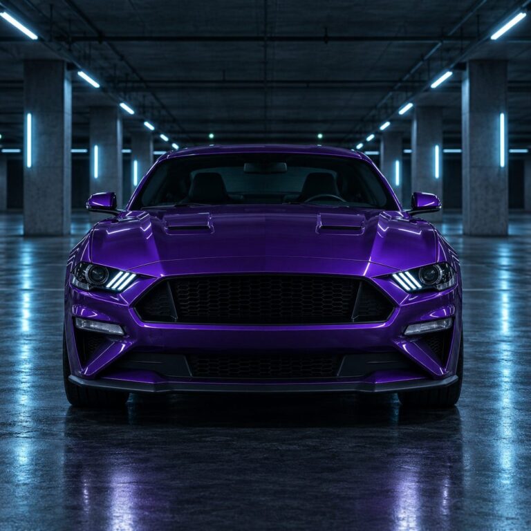Mustang fondo de pantalla violeta aparcamiento