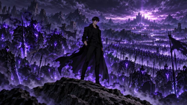 Solo leveling fondo de pantalla ejercito de sombras
