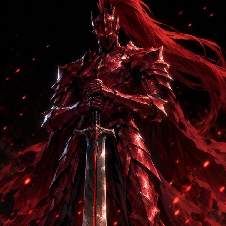 Solo leveling fondo de pantalla igris caballero carmesi